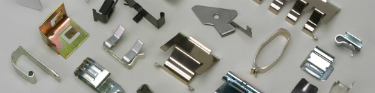 metal spring clips, metal stampings, electrical spring contacts