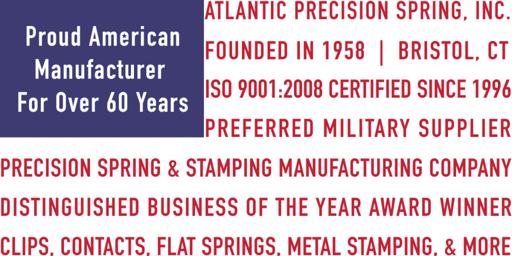 Metal Stamping in the USA with Atlantic Precision Spring