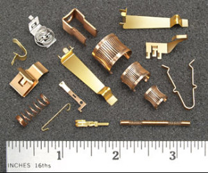assorted beryllium copper metal stamping products