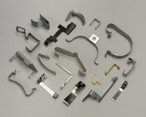 metal Flat leaf springs for holding or building tension